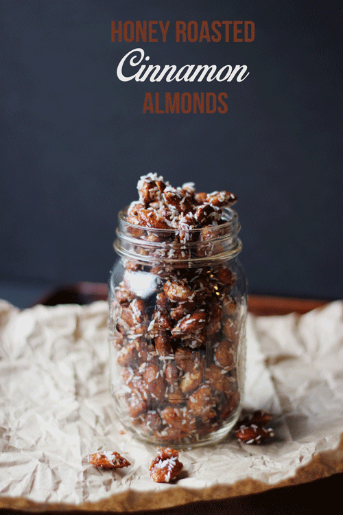 Honey Roasted Cinnamon Almonds