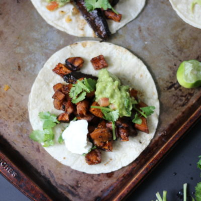 Marinated Mushroom Tacos | Dietitian Debbie Dishes