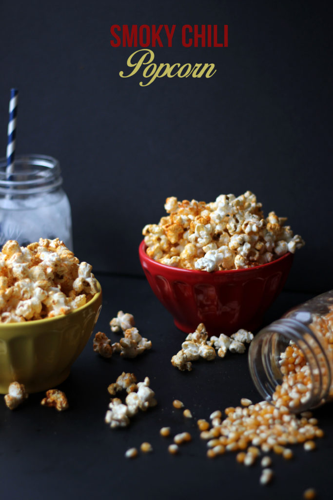 Smoky Chili Popcorn | Dietitian Debbie Dishes