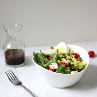 Summer Salad with Corn, Arugula, and Balsamic Vinaigrette | Dietitian Debbie