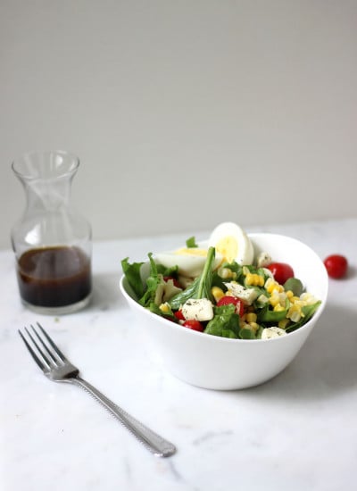 Summer Salad with Corn, Arugula, and Balsamic Vinaigrette | Dietitian Debbie