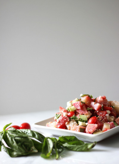 Beet, Feta, and Tomato Salad with Italian Dressing