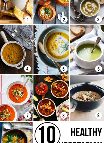 Healthy Vegetarian Soups for Fall | Dietitian Debbie Dishes