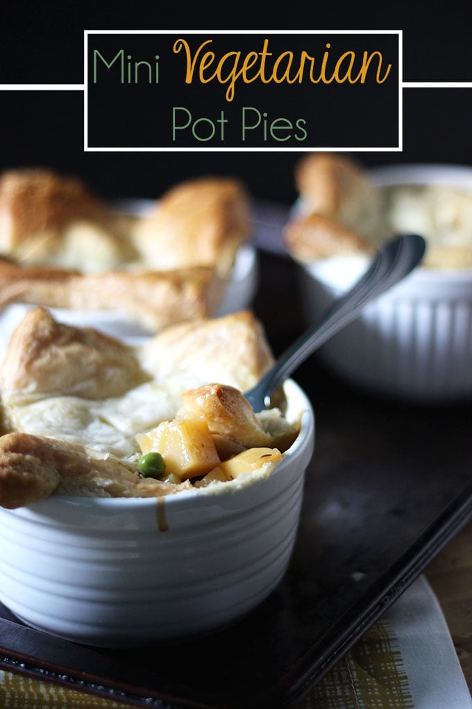 Mini Vegetarian Pot Pies.