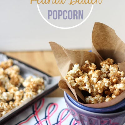 Salted Peanut Butter Popcorn | Dietitian Debbie Dishes