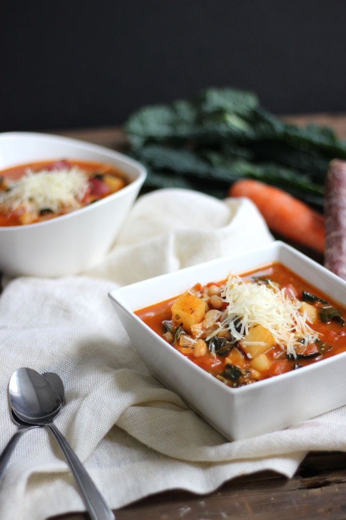 Hearty Vegetable and White Bean Soup | Dietitian Debbie