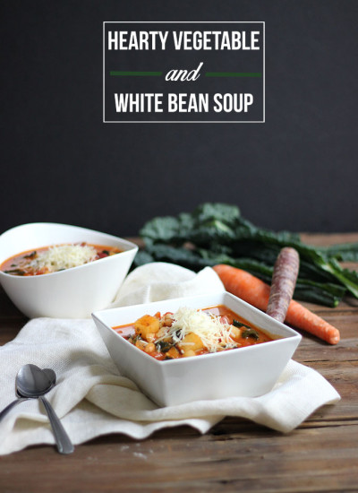 Hearty Vegetable and White Bean Soup | Dietitian Debbie