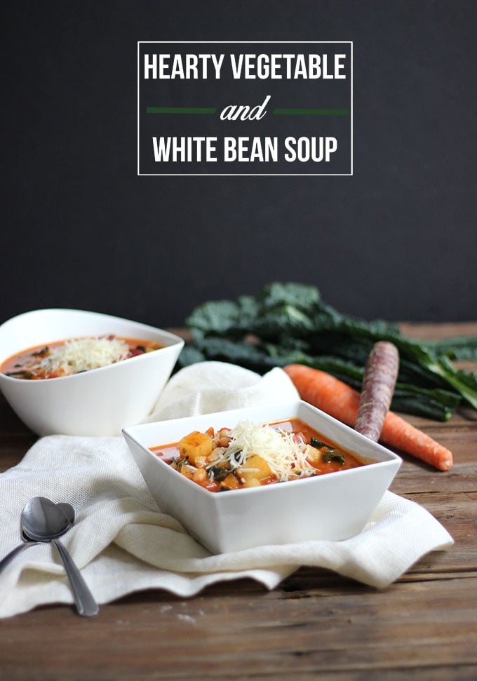Hearty Vegetable and White Bean Soup | Dietitian Debbie