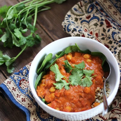 Vegan Chickpea Chana Masala | Dietitian Debbie Dishes