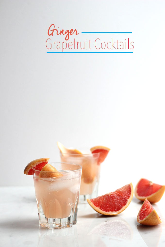 Ginger Grapefruit Cocktail | Dietitian Debbie DIshes