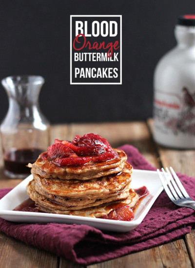 Blood Orange Buttermilk Pancakes | Dietitian Debbie Dishes