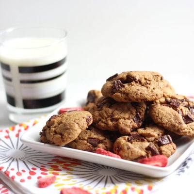 Strawberry Dark Chocolate Cookies | Dietitian Debbie Dishes