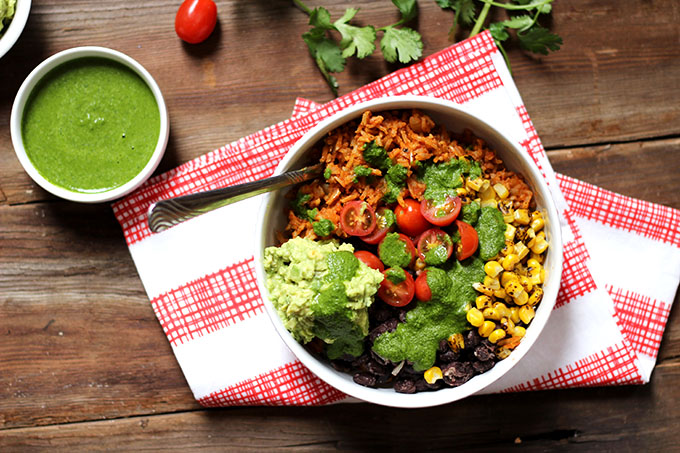 Vegan and Gluten Free Burrito Bowl | Dietitian Debbie Dishes 