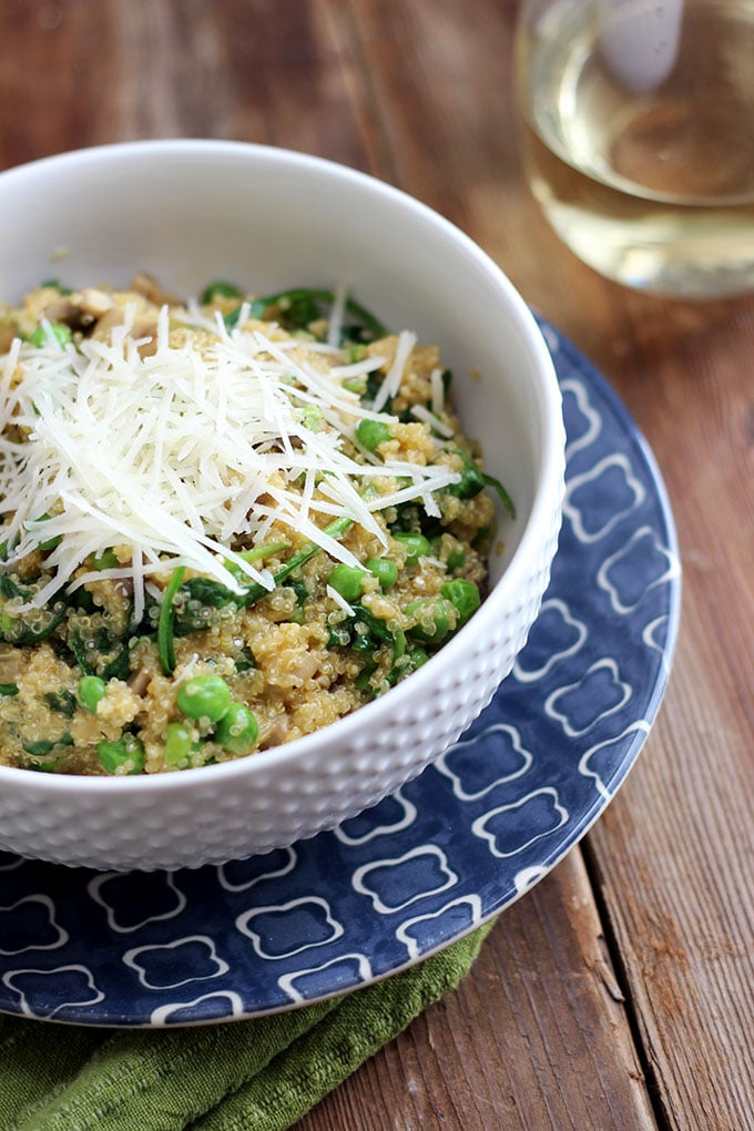 Spring Quinoa Risotto - Dietitian Debbie Dishes