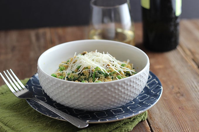 Spring Quinoa Risotto | Dietitian Debbie Dishes