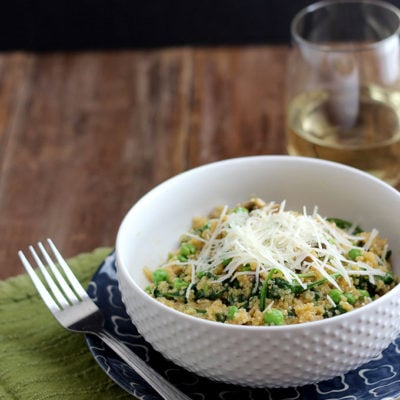 Spring Quinoa Risotto | Dietitian Debbie Dishes