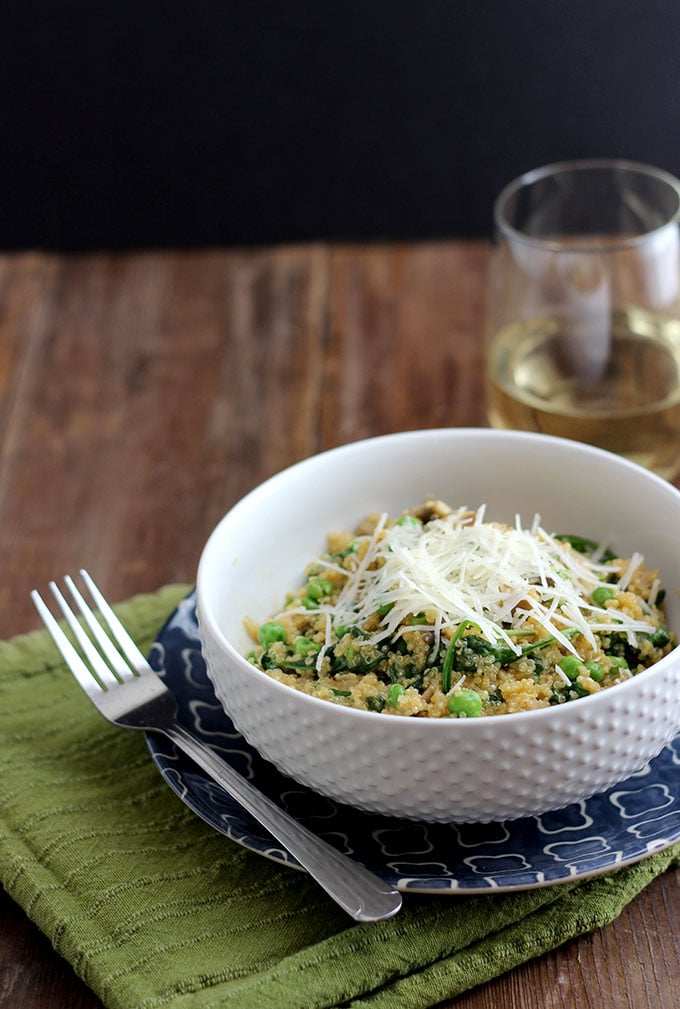 Spring Quinoa Risotto | Dietitian Debbie Dishes