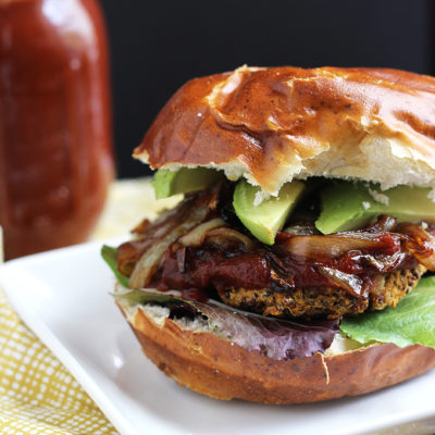 Vegan BBQ Veggie Burger | Dietitian Debbie Dishes