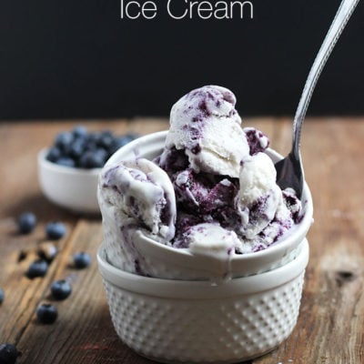 Vegan Blueberry Ginger Swirl Ice Cream