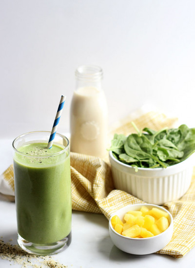 Tropical Ginger Smoothie | Dietitian Debbie Dishes