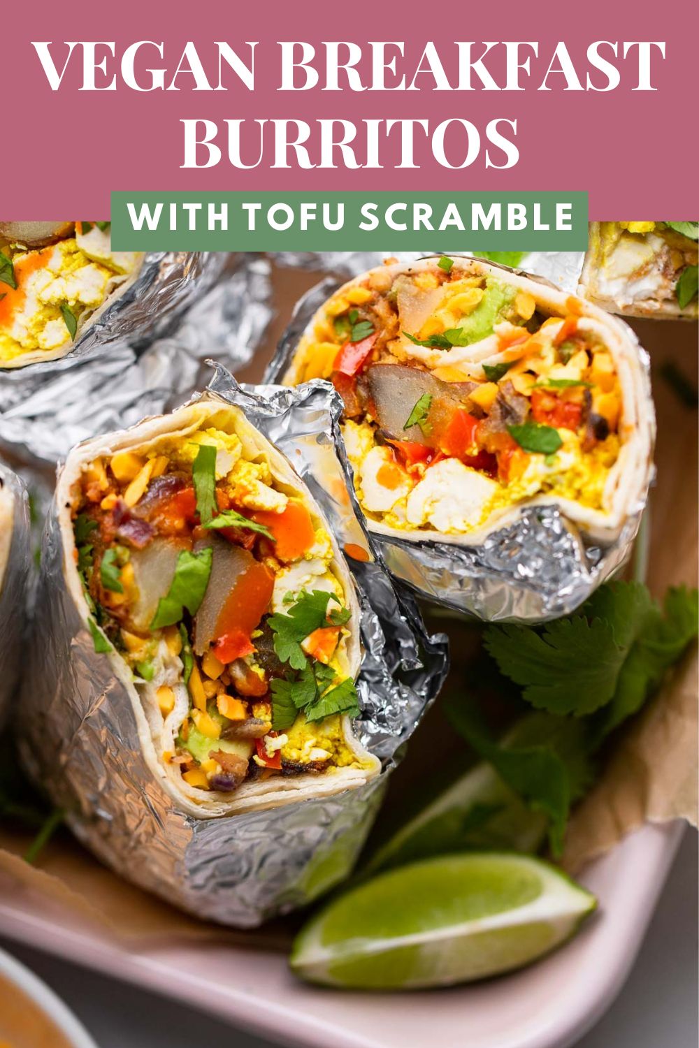 Vegan Breakfast Burritos (with Tofu Scramble) Karinokada