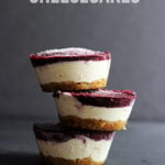 Vegan Mini Blueberry Cheesecakes