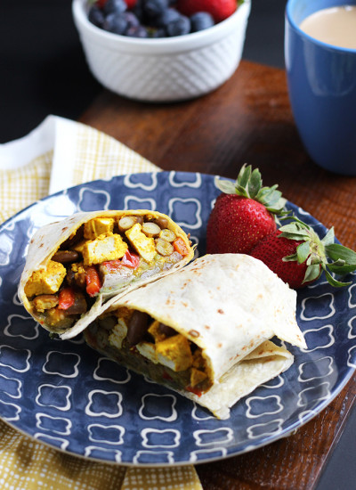 Vegan Breakfast Burrito | Dietitian Debbie