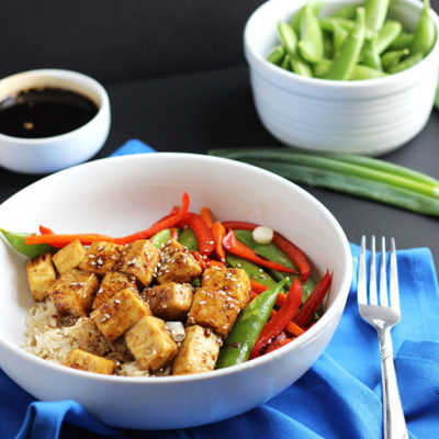 Vegan Tofu Teriyaki Bowl | Dietitian Debbie Dishes