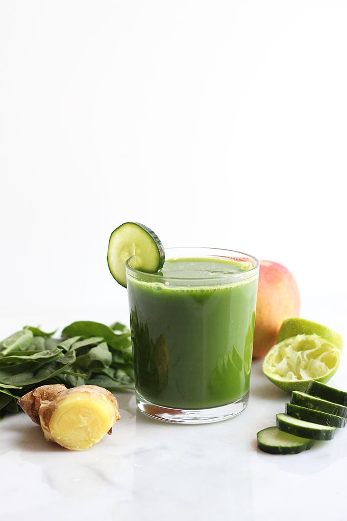 Ginger Zinger Green Juice.