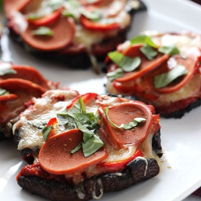 Portobello Mushroom Pizza | Dietitian Debbie Dishes