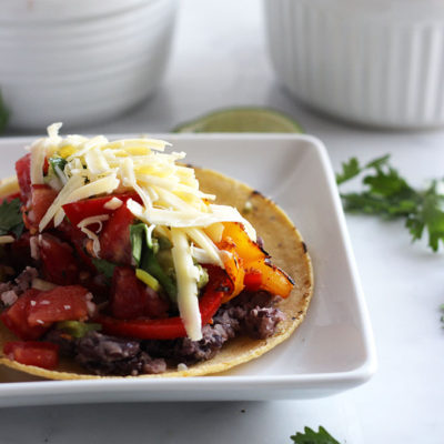 Vegetarian Grilled Fajitas | Dietitian Debbie Dishes