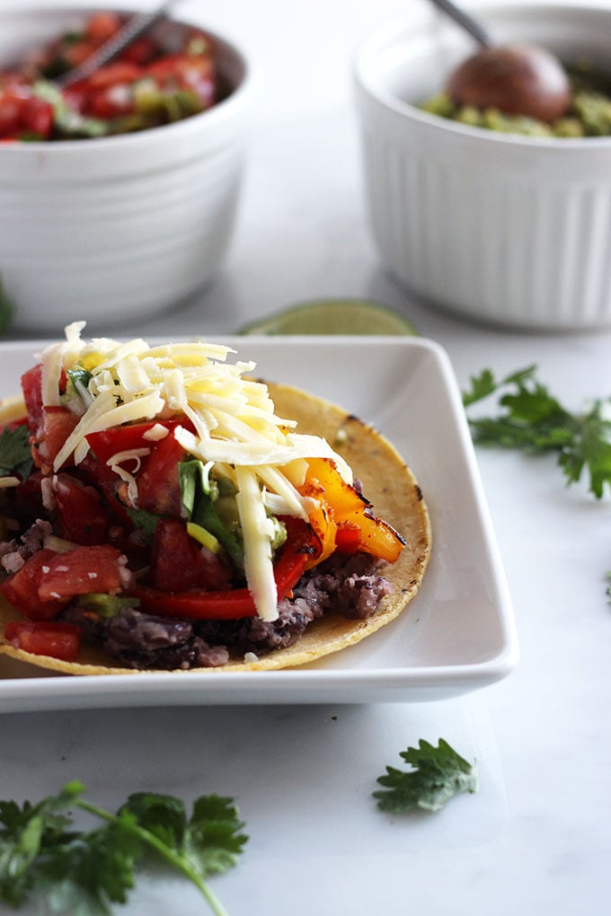 Vegetarian Grilled Fajitas | Dietitian Debbie Dishes