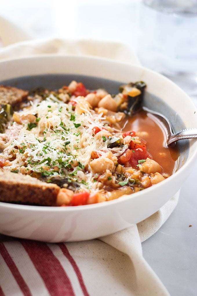 Italian Farro Soup | Dietitian Debbie Dishes