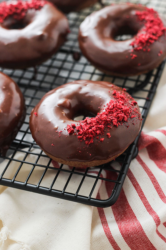Gluten Free Baked Chocolate Donuts