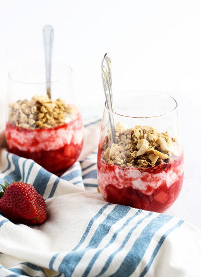 Strawberry Yogurt and PB Granola Parfait 2