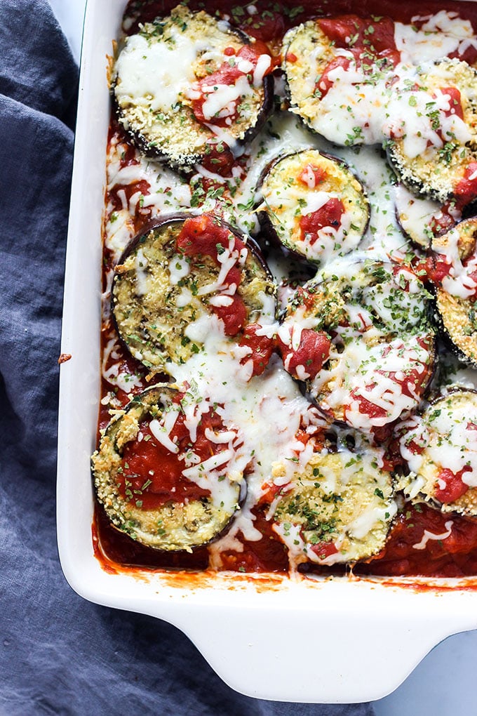 Simple Gluten Free Eggplant Parmesan 3