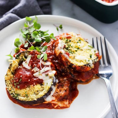 Simple Gluten Free Eggplant Parmesan