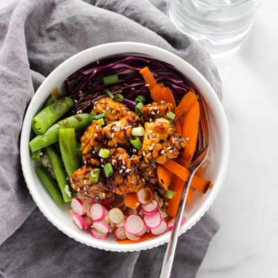 Teriyaki bento bowl  Nourish plant-based living