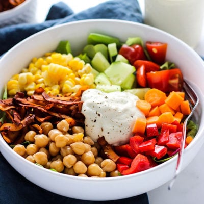 Vegan Cobb Salad with Cashew Dill Dressing