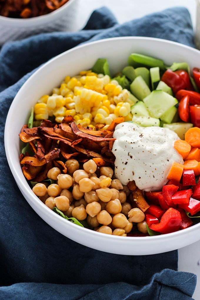 Vegan Cobb Salad | Dietitian Debbie Dishes