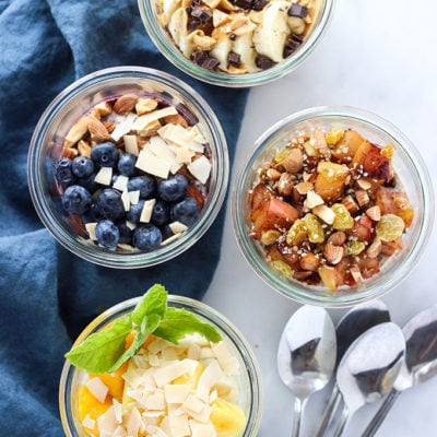 Overnight Oats 4 Different Ways | A healthy breakfast that is perfect for on-the-go