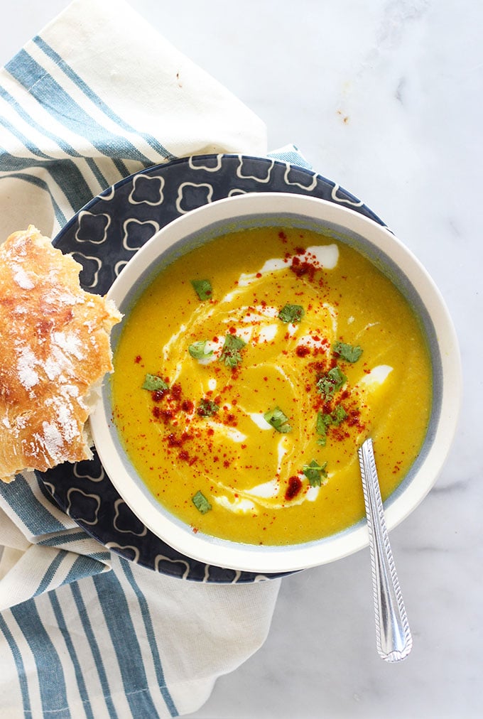 Vegan Curry Summer Squash Soup