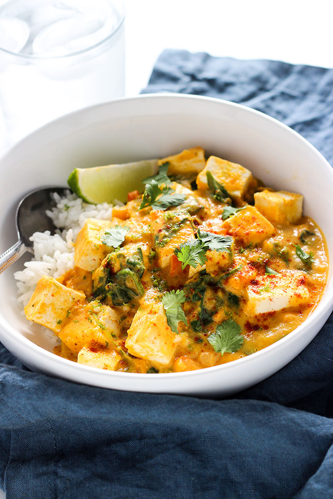 Easy Tofu Pumpkin Curry | Vegan, Vegetarian, 30 Minutes or Less