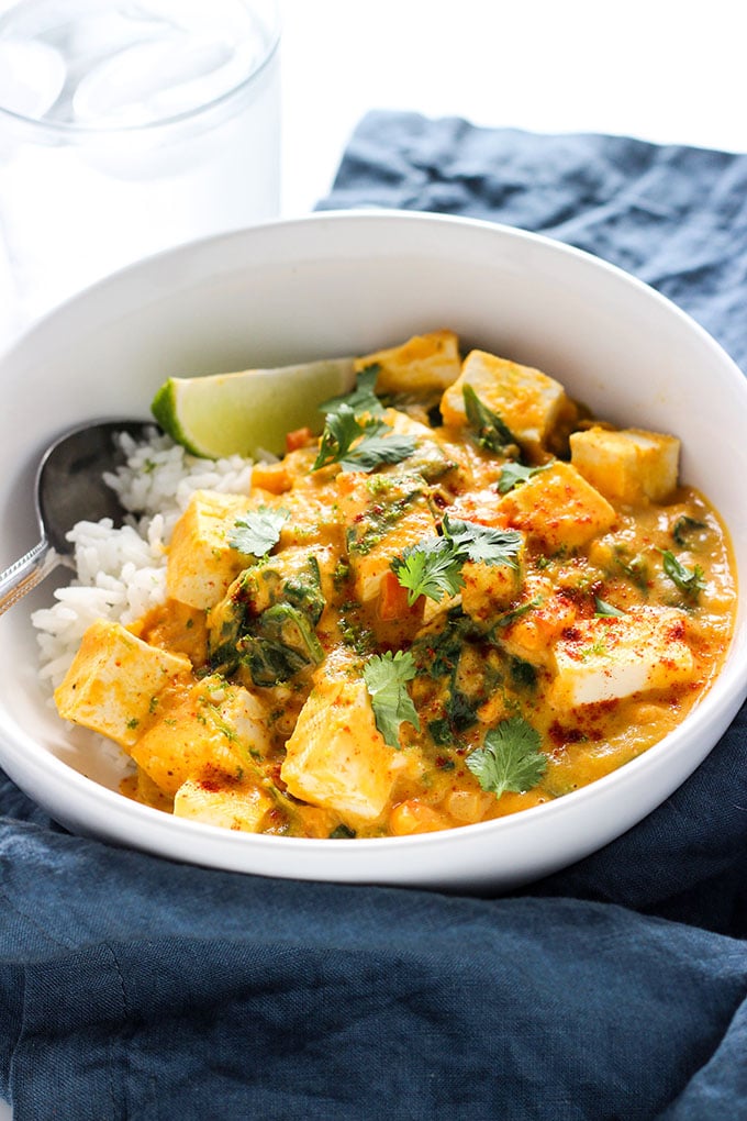 Easy Tofu Pumpkin Curry - Dietitian Debbie Dishes