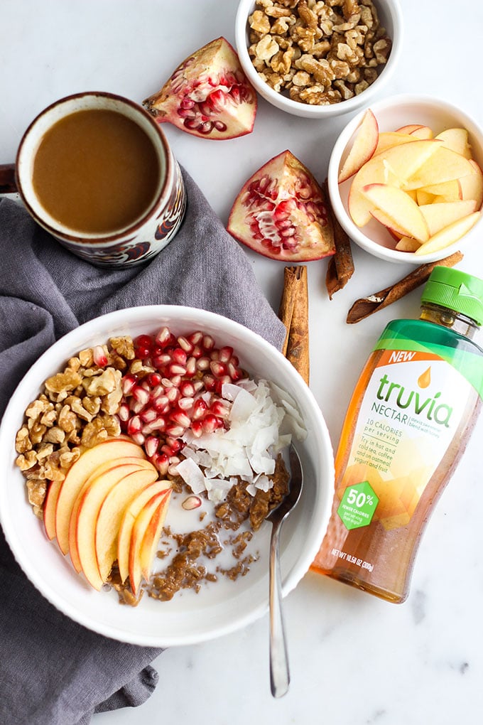 #AD - Chai Spiced Oatmeal sweetened with Truvia Nectar