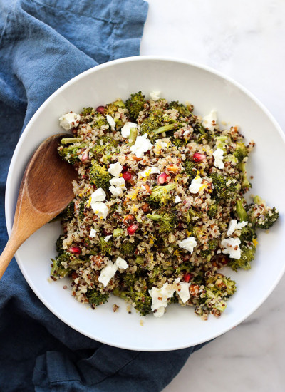 Roasted Broccoli Quinoa Salad | A delicious, healthy side dish for Thanksgiving