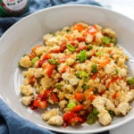 Cauliflower Fried Rice with Tofu | Vegan, Vegetarian, Grain Free