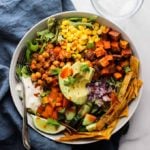 Chickpea Taco Salad | Vegan, Easy