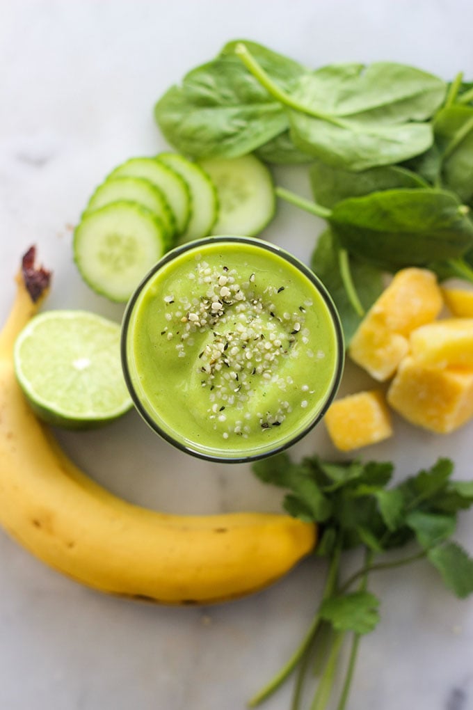 Mango Cilantro Smoothie