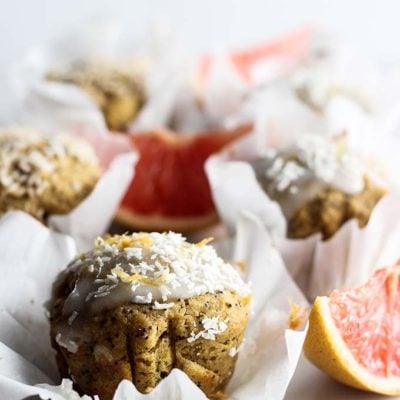 Vegan Grapefruit Poppyseed Muffins